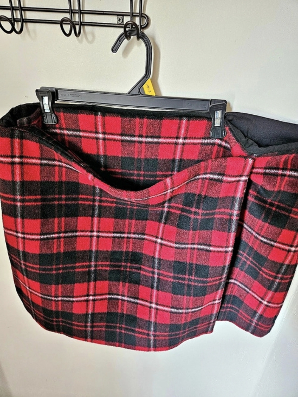 GAP Plaid Wrap Mini Skirt Red & Black XXL